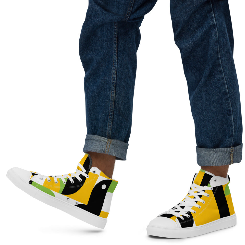 Men’s high top canvas shoes-Rag
