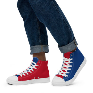 Men’s high top canvas shoes-1804