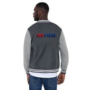 Men's Letterman Jacket-509 VIBES