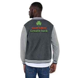 Men's Letterman Jacket-Good Habits