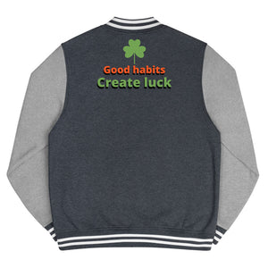 Men's Letterman Jacket-Good Habits