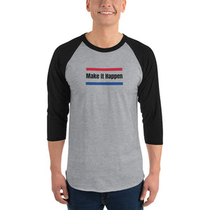 3/4 sleeve raglan shirt
