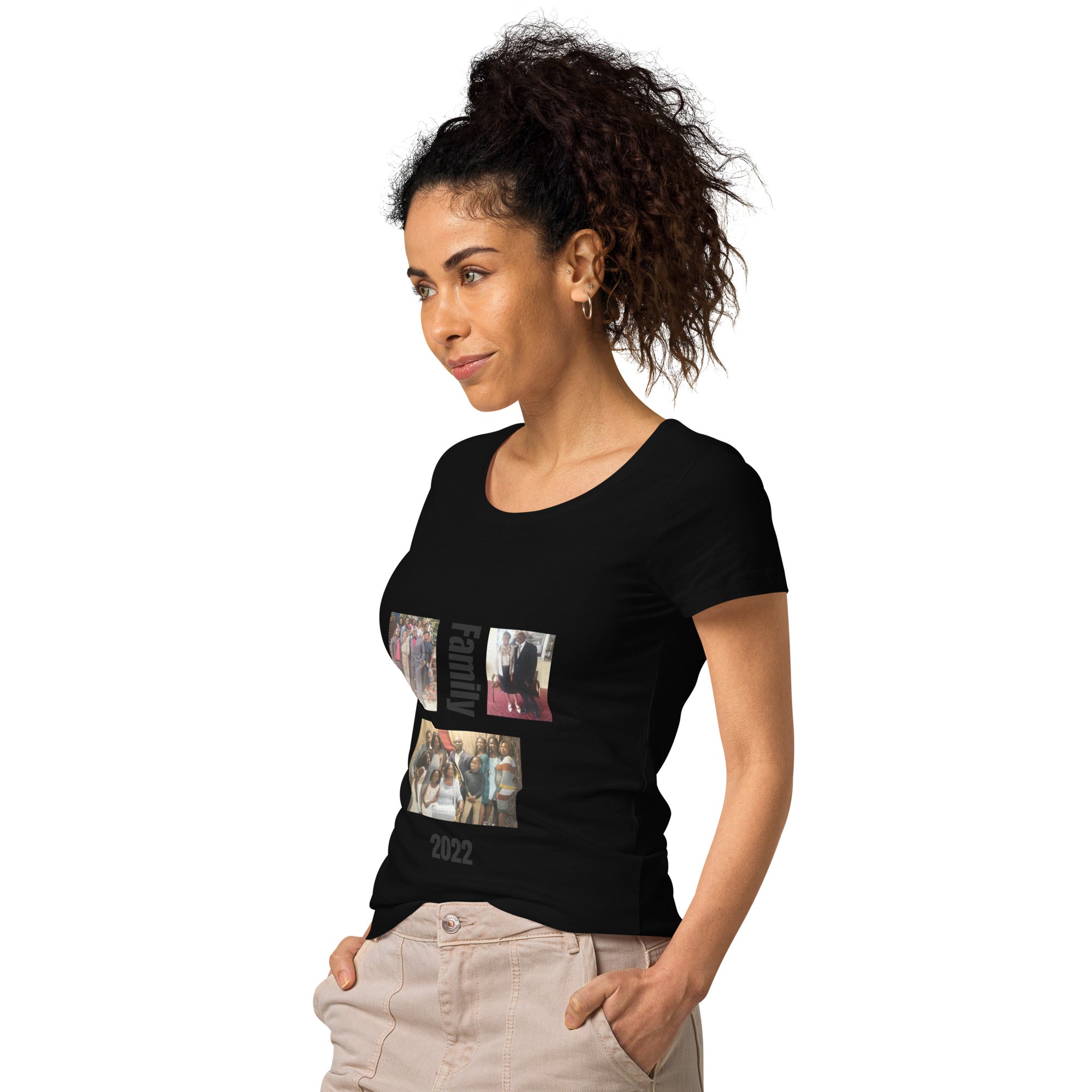 Women’s basic organic t-shirt-Fred Family