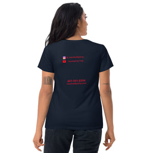 Women's short sleeve t-shirt-Touched by Tiny
