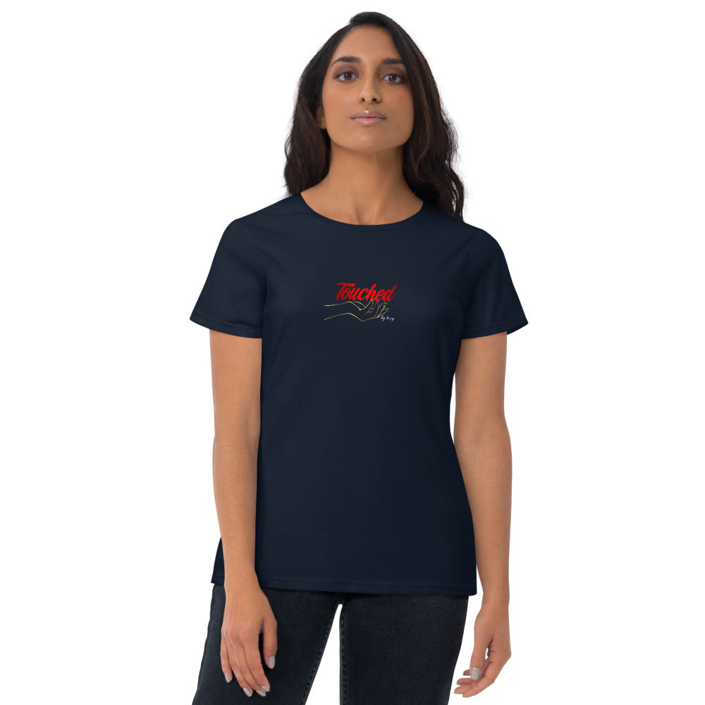 Women's short sleeve t-shirt-Touched by Tiny